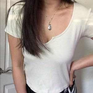 BRANDY MELVILLE LIGHT YELLOW TOP